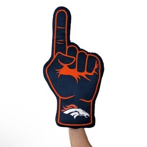 Denver Broncos Plush Pillow Fan Finger new with tags!
